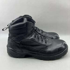 Worx by Red Wing Work Boots Mens Size 13 Black Leather Side Zip Soft Toe Shoes